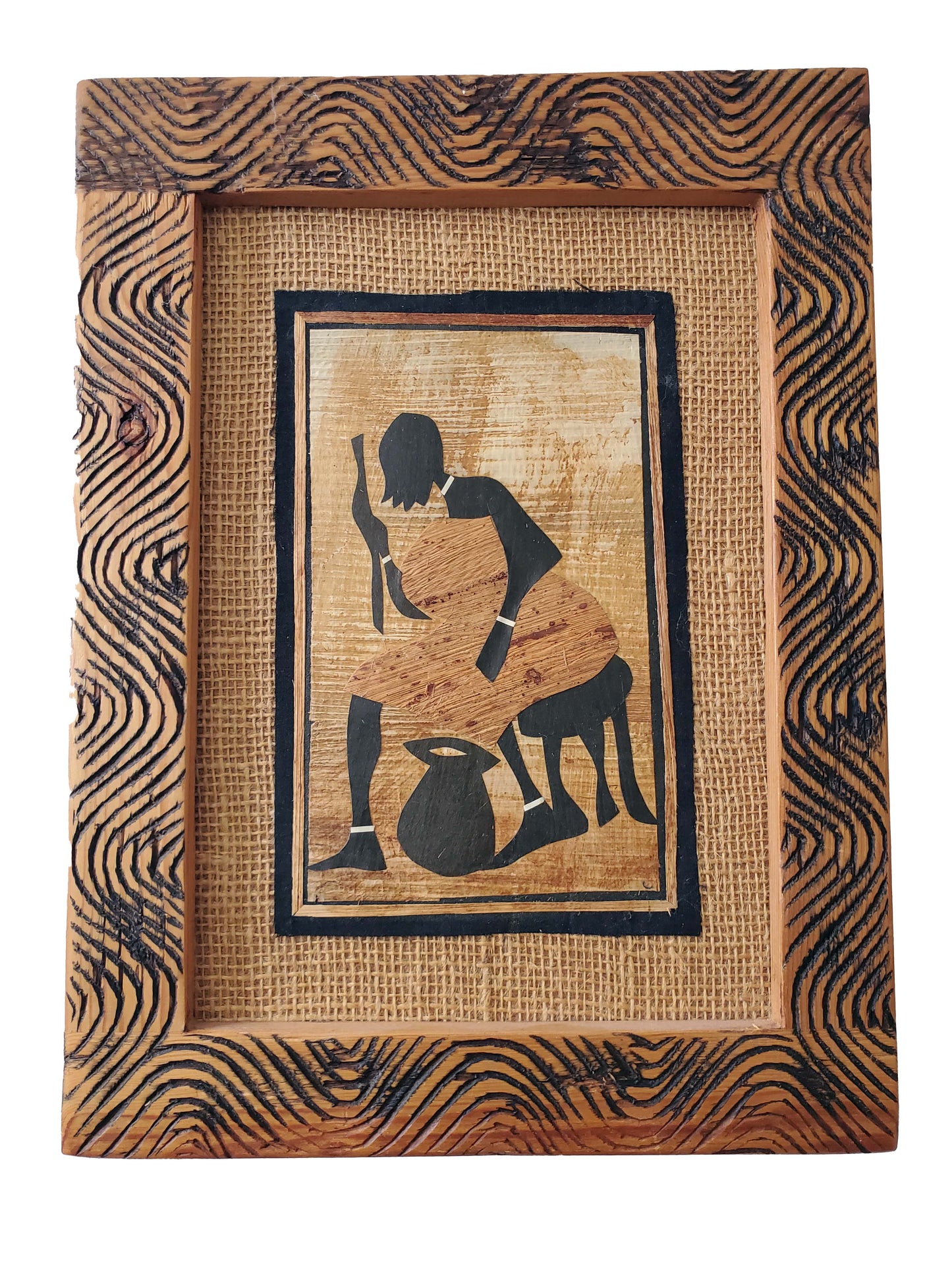 African Woman & Traditional Cooking Pot