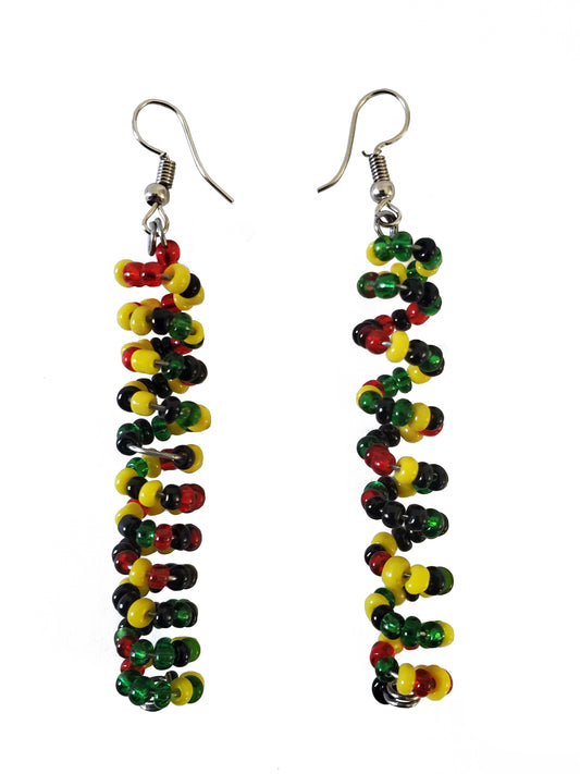 Spiral Island-Colored Earrings