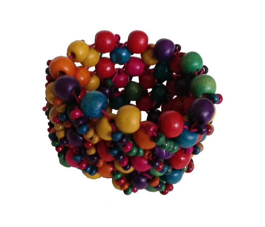 Ladies Multi-Colored Stretch Beaded Bracelet