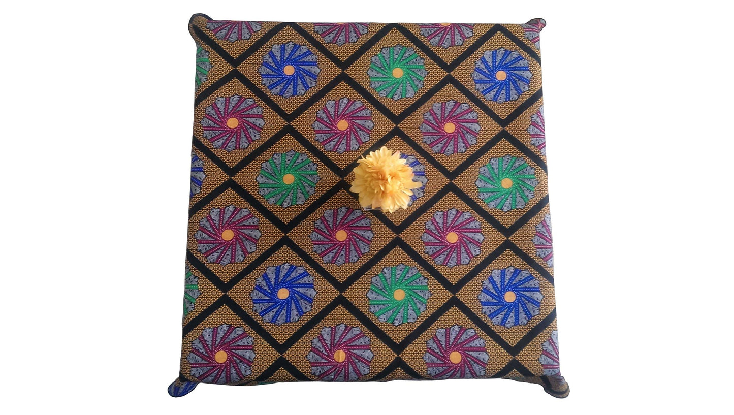 African Flowered Table Cloth (Oval)