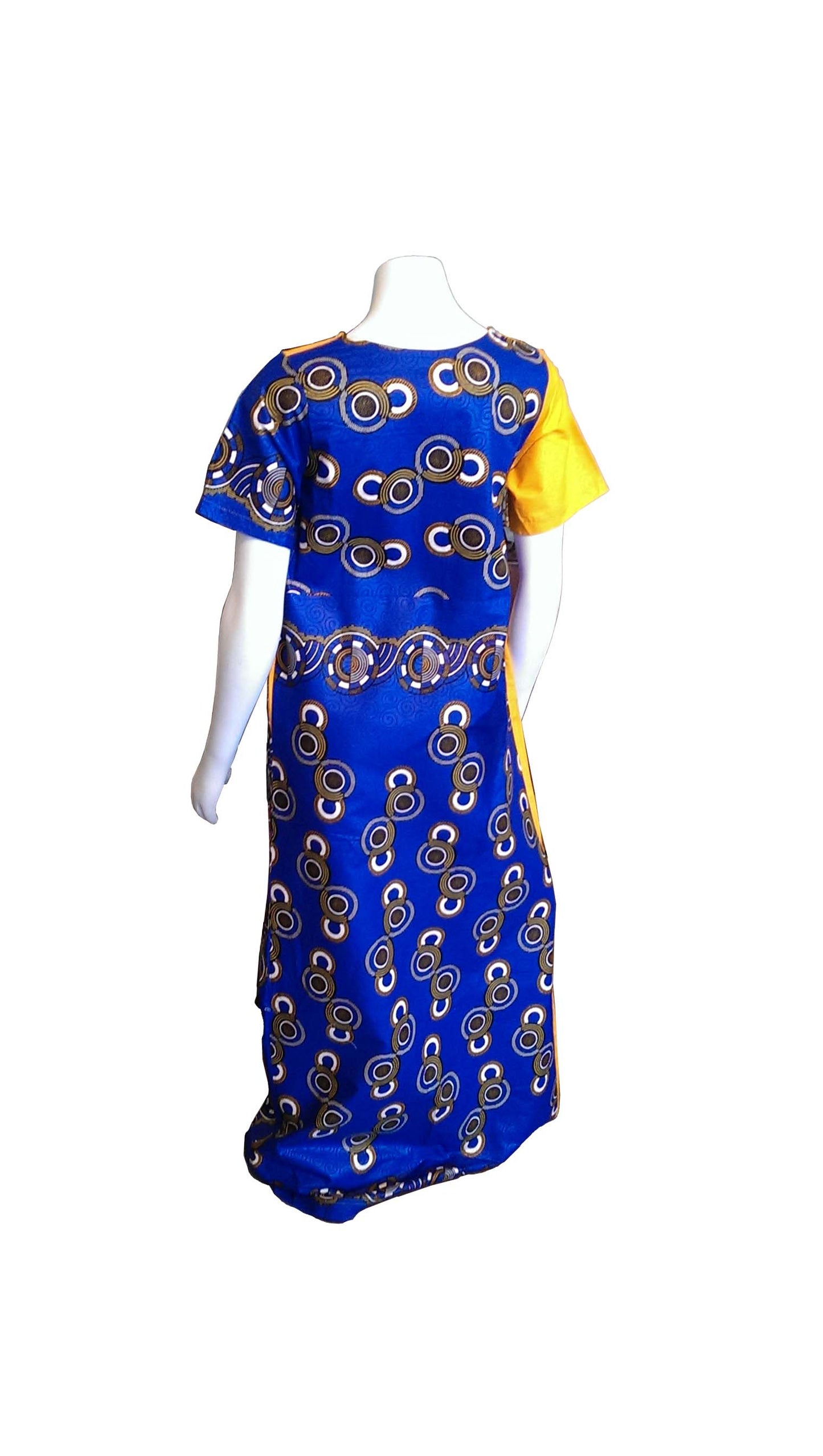 Shangazi Two Toned Yellow and Blue Dress