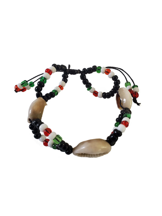 Kenya Shell Tie Bracelet  (Unisex)