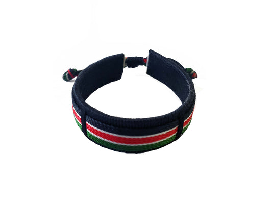 Black Kenya Tie Bracelet (Unisex)