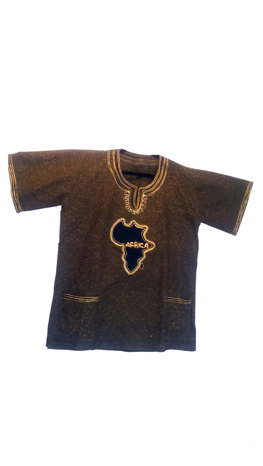 African Continent Dashiki/Shirt in Brown