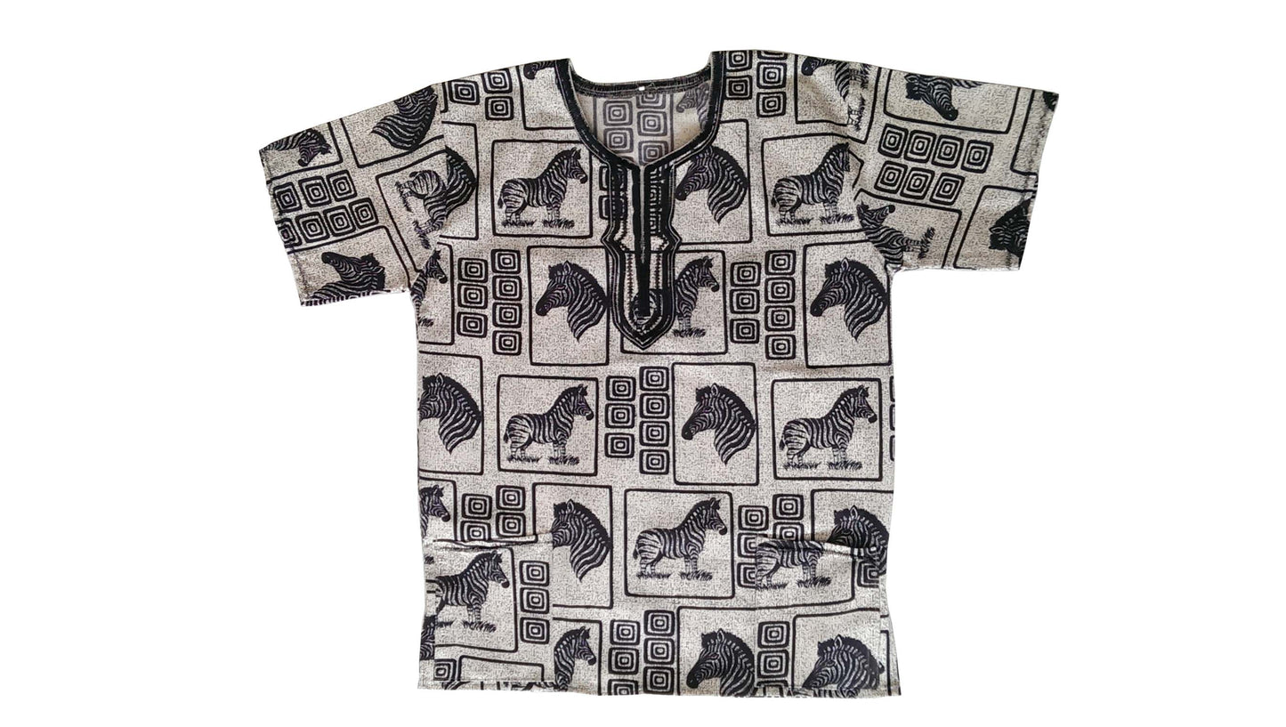 Hello Zebras African Dashiki/Shirt