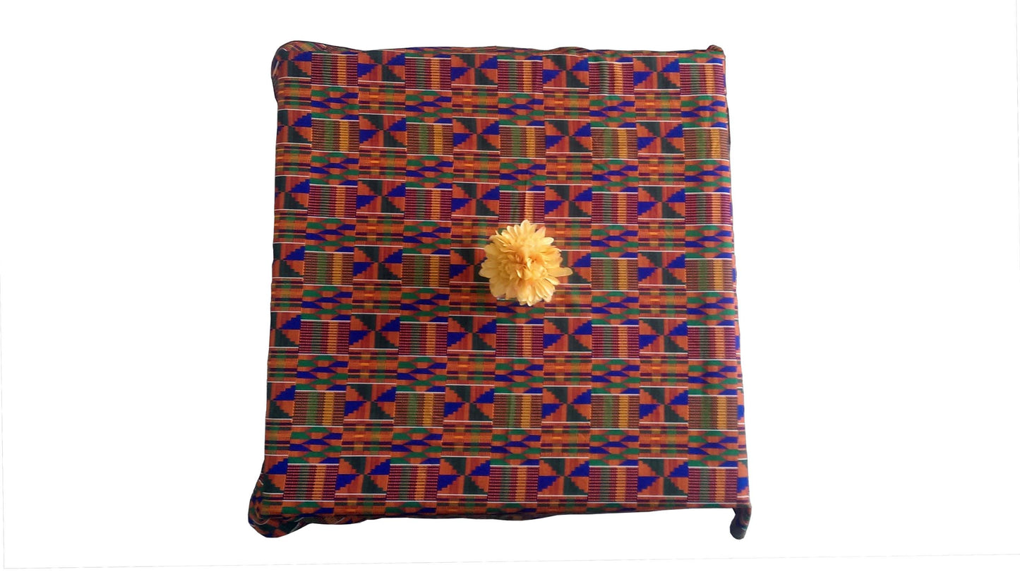 African Print Multi-colored Table Cloth (Oval)