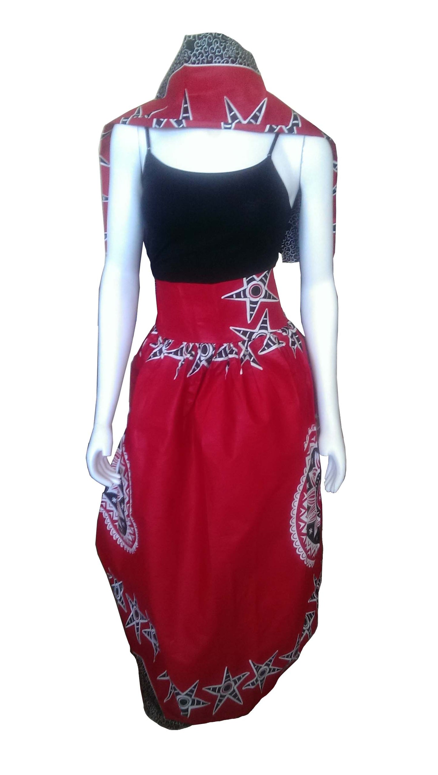 Dada Long Skirt with Circles and Stars Size 10-12